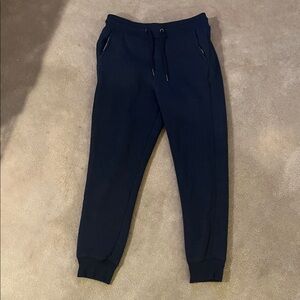 Classic Navy Jogger Sweatpants - Sherpa lined